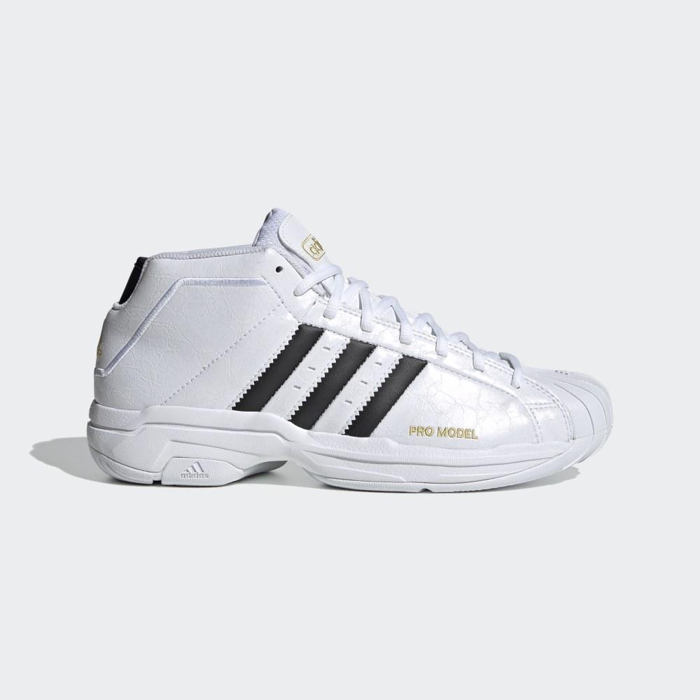 Adidasi Baschet Adidas Pro Model 2G Dama Romania - Negrii/Albi FV8049